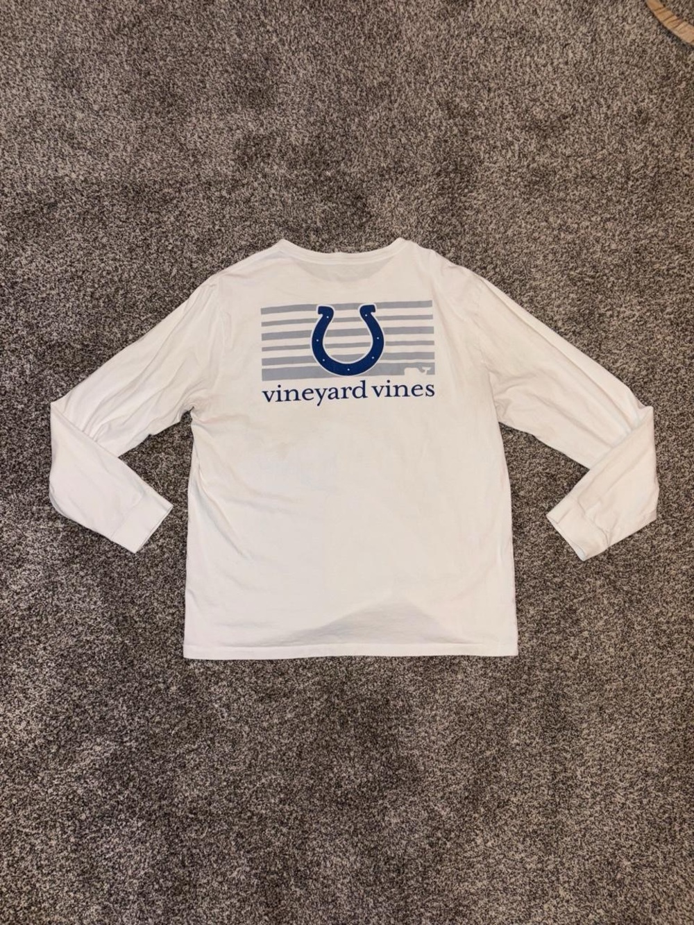 Vineyard Vines Indianapolis Colts white long sleeve shirt